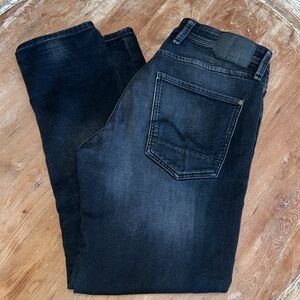 JACK JONES Jean Intelligence Black Denim Button‎ Down Jeans, Size 34 x 32